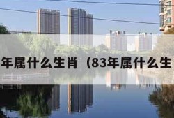 84年属什么生肖（83年属什么生肖）