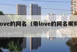 带love的网名（带love的网名昵称大全）